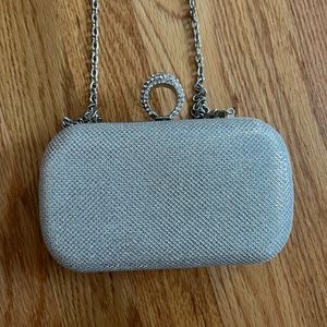 Silver sparkle cross body